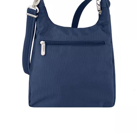 Travelon RFID Anti-Theft Essential Messenger Bag Midnight Blue travel bag new - Picture 3 of 16